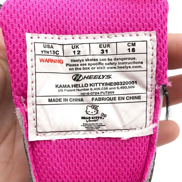 Heelys Girls Hello Kitty Kama Sneakers Youth 13 C EU 31 Black White Multi NIB - Picture 13 of 14